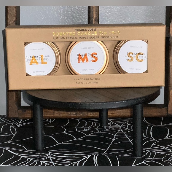 Trader Joe’s Autumn Seasonal Scented Candle Tin Trio - Picture 8 of 9